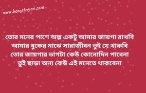 Bengali shayari on love